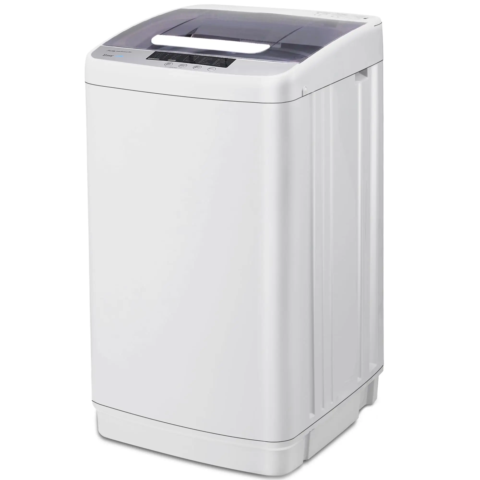 Full Automatic Washer Machine Portable Washing Machine 1.7 Cu.Ft.Laundry Washer Spin with 10 Wash Programs& LED Display