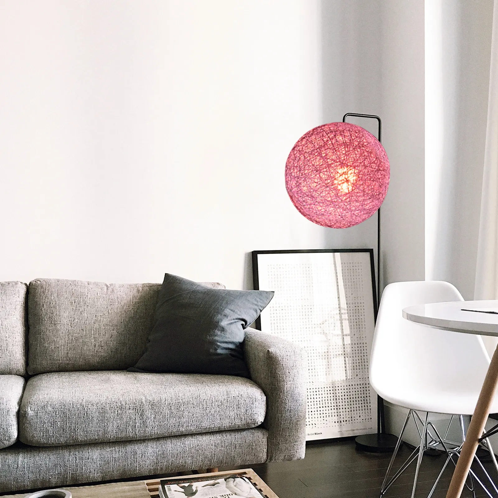 Premium Paper Rattan Ball Lampshade for Indoor Hanging Table Lamp Soft Light Diffuser Dust Protector Creative Chic Decor Lamp