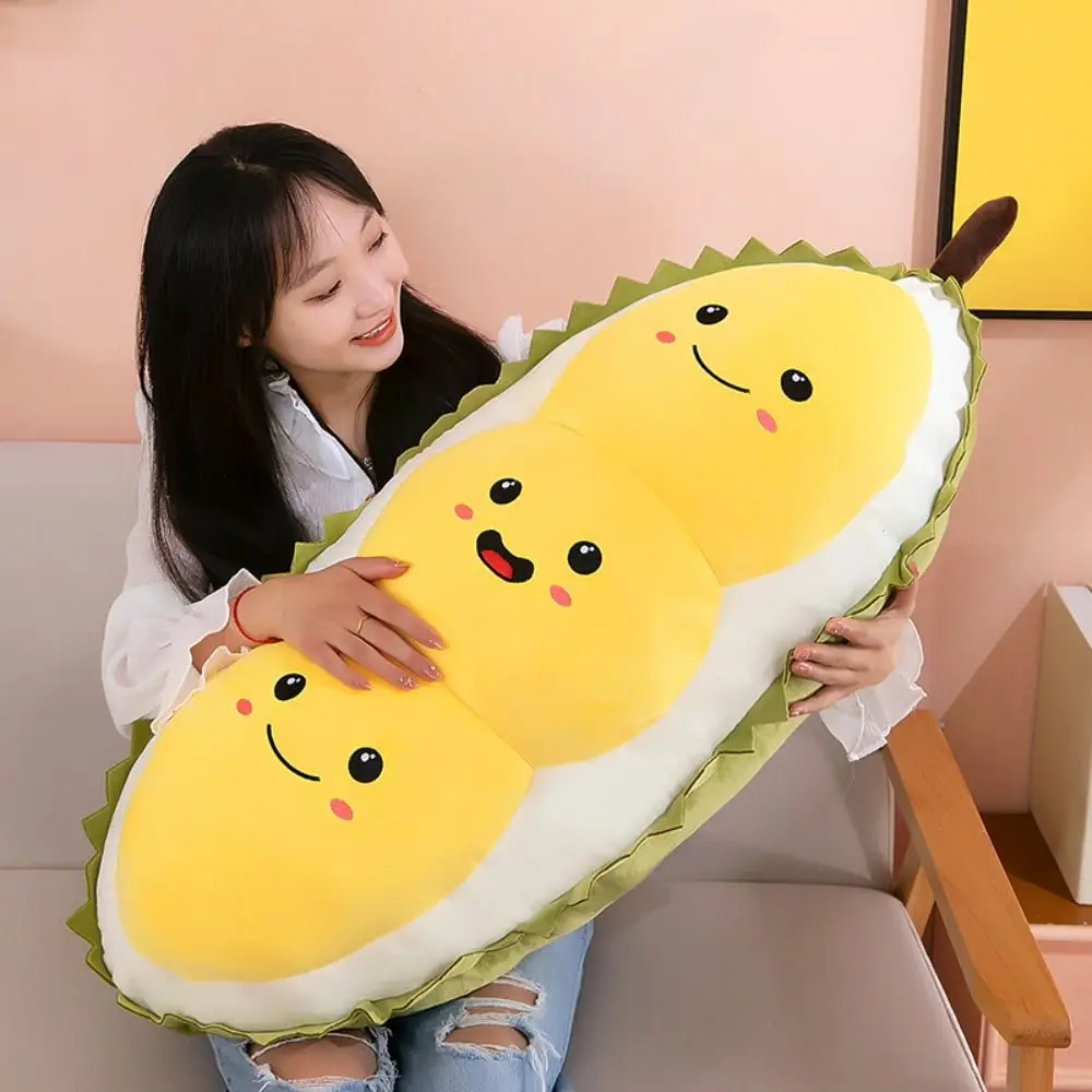 Cartoon Fluffy Durian Hugging Pillow Collection Soft Fruit Durian Plush Pillow 30cm Appease Durian Plush Toy Kids Holiday Gifts