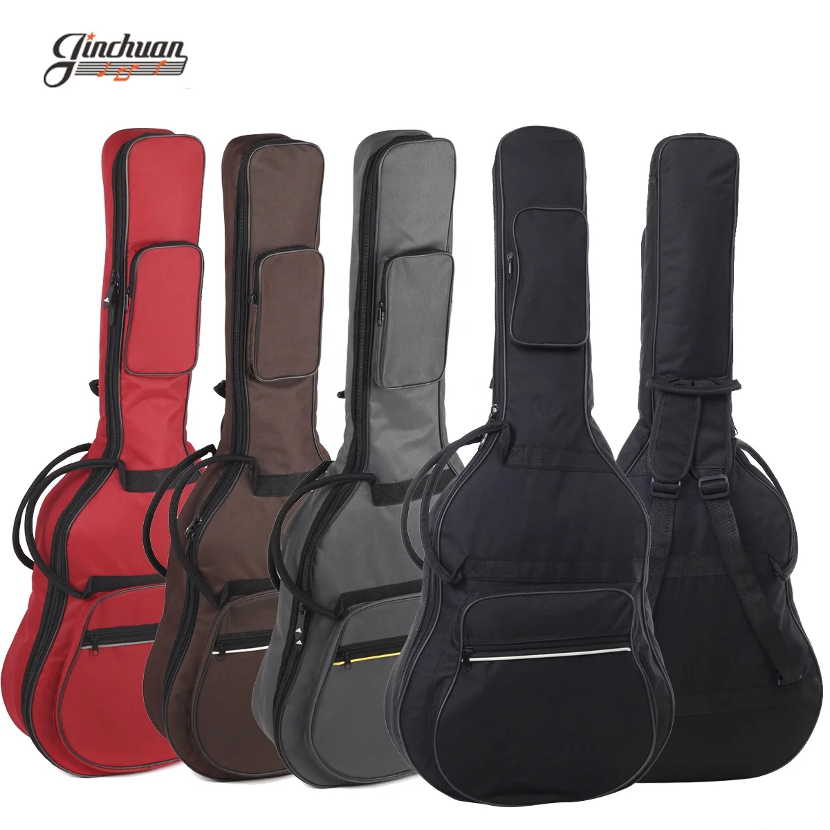 

Customize 5mm Acoustic Guitar Gig Bag Double Straps 36/39/41inch Guitar Soft Case Guitar Bags & Cases