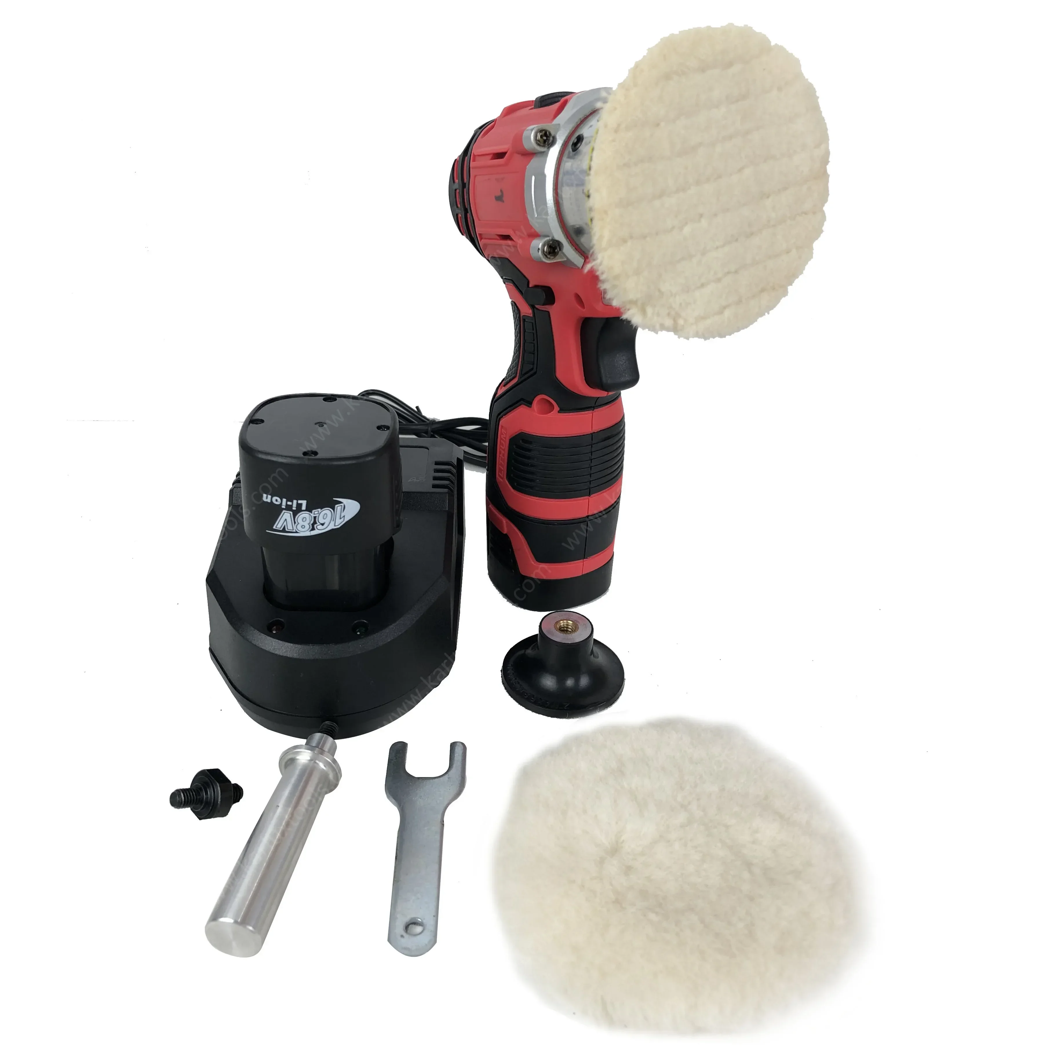 

2025 Cordless Polisher 16.8V Brushless Cordless Car Polisher 2200-5000RPM Dual Action, Side Handle, Charger,for Car Polishing, W