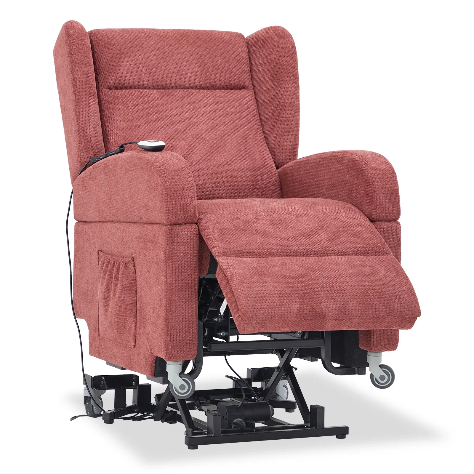 Parallel Lift Power Recliner Chair Dual Motor Height Adjustable Variable Height High Low Positioning