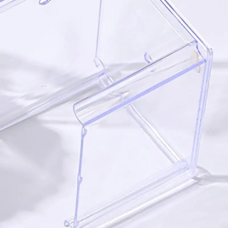 50LE Transparent Acrylic Watch Holder Storage Protetive Box para vários relógios