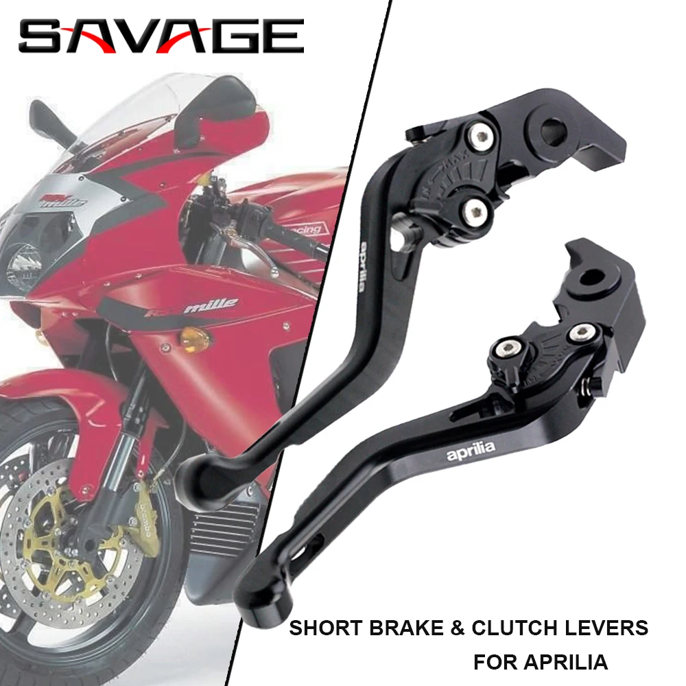 Motorcycle Short Brake Clutch Levers For Aprilia Tuono V4R RSV1000R RST ETV 1000 FUTURA Moto Accessories HandleBar Adjustable