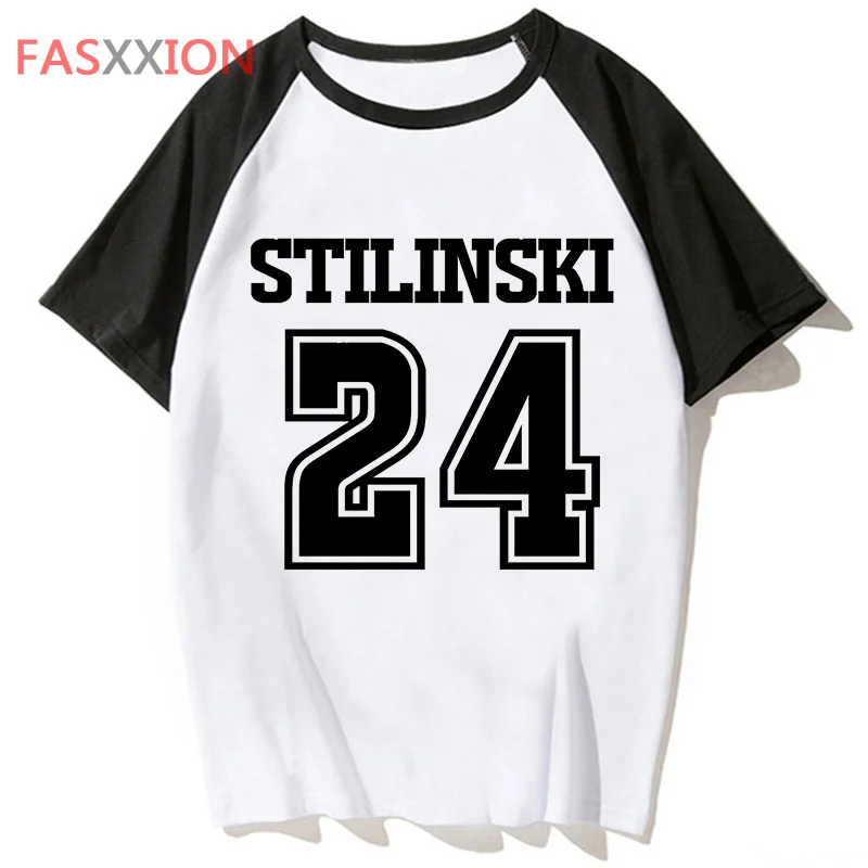 Teen Wolf clothing summer top female print white t shirt manga y2k graphic top tees harajuku