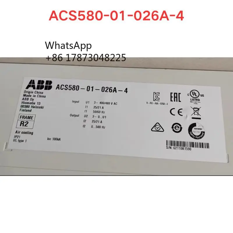 Б/у инвертор ACS580-01-026A-4 Функциональный тест ОК
