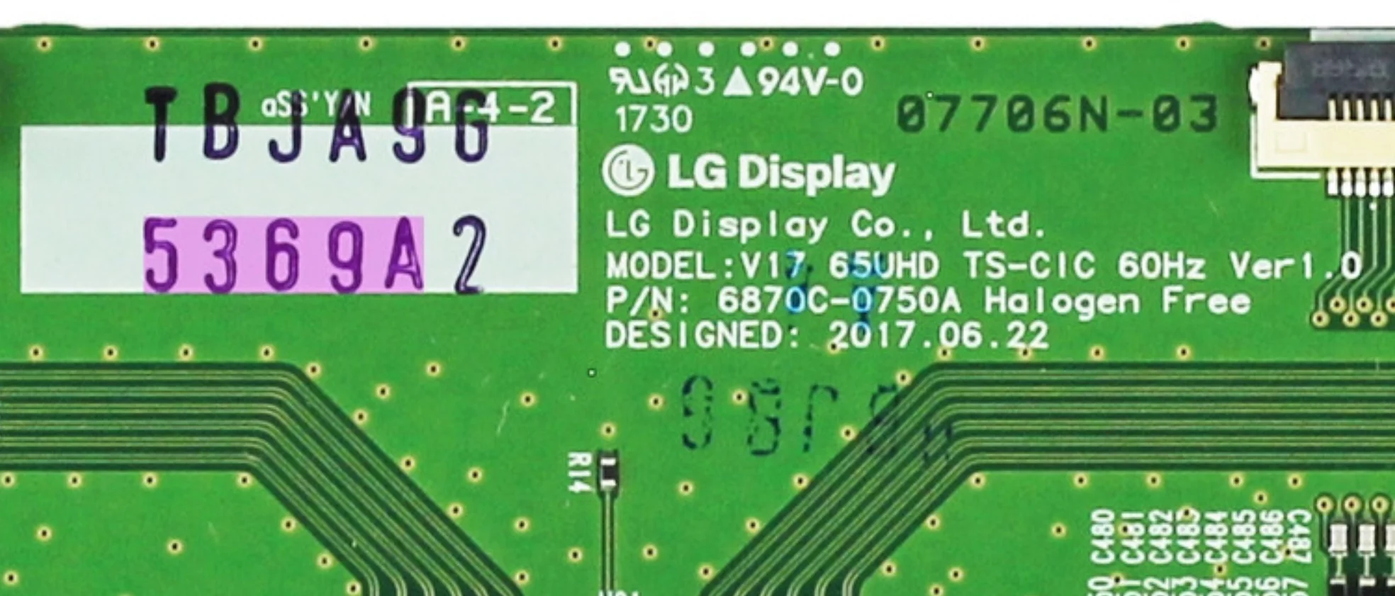 6870C-0750A 6871L-5369A 6871L-5402B T-Con Board For LG 65 INCH TV 65UJ7700-UA 65UJ6300-UA 65UV6340C-UB 65UV6340C Logic Board