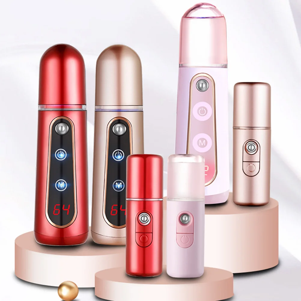

35ml Portable Mini Face Spray Device Nano Atomization Beauty Tool USB Rechargeable Rose Golden Moisture Penetrating
