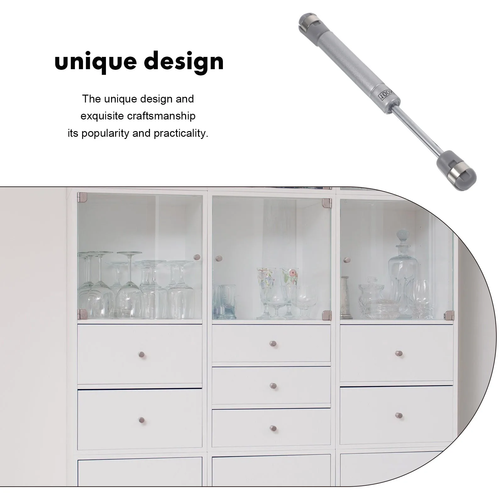 

1 Set Hydraulic Pneumatic Gas Spring Support Hinge For Cabinet Chest Lid Furniture Drop Down Lift Heavy Duty Stainless Steel