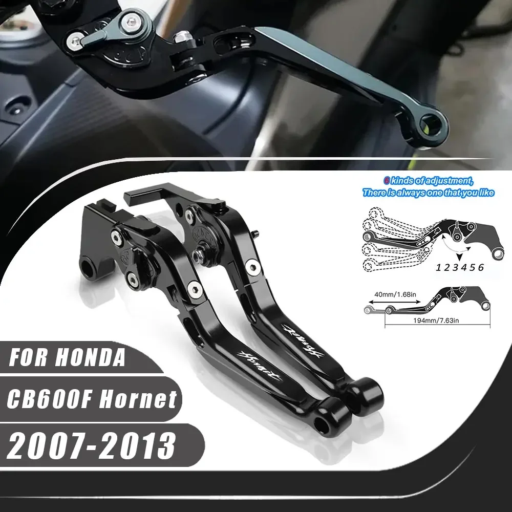 

For Honda CB600F Hornet 2007-2013 CNC Clutch Lever Brake Lever Set Adjustable Folding Handle Levers Motorcycle Parts