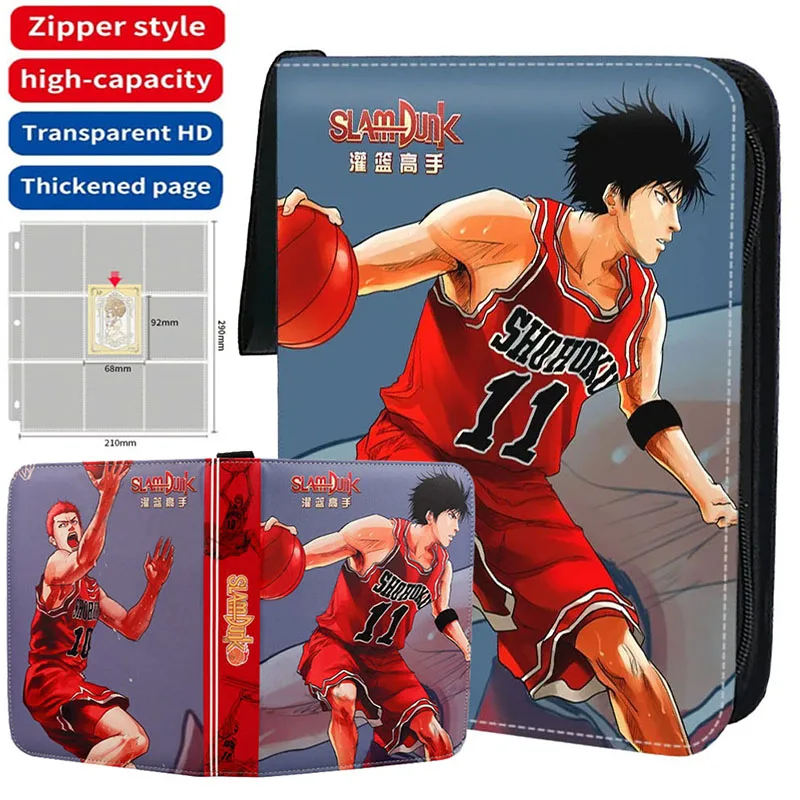 

SLAM DUNK Card Binder 400-900pcs Anime Trading Game Card Double Pocket Cards Collectors Album Holder Portable Storage Case