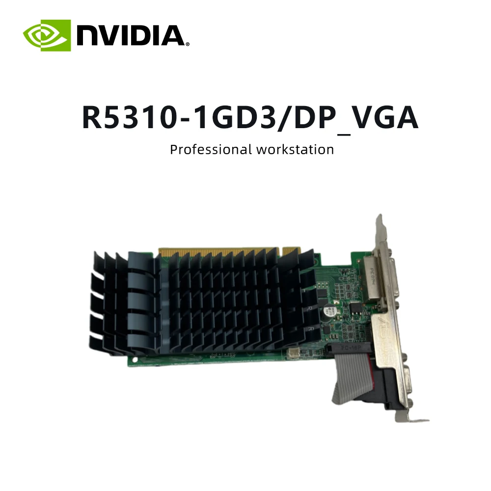 

Видеокарта ASUS R5310-1GD3/DP_VGA, 1 ГБ GDDR3, поддержка PCI-E 2,0 HDMI VGA для настольного ПК, компьютера