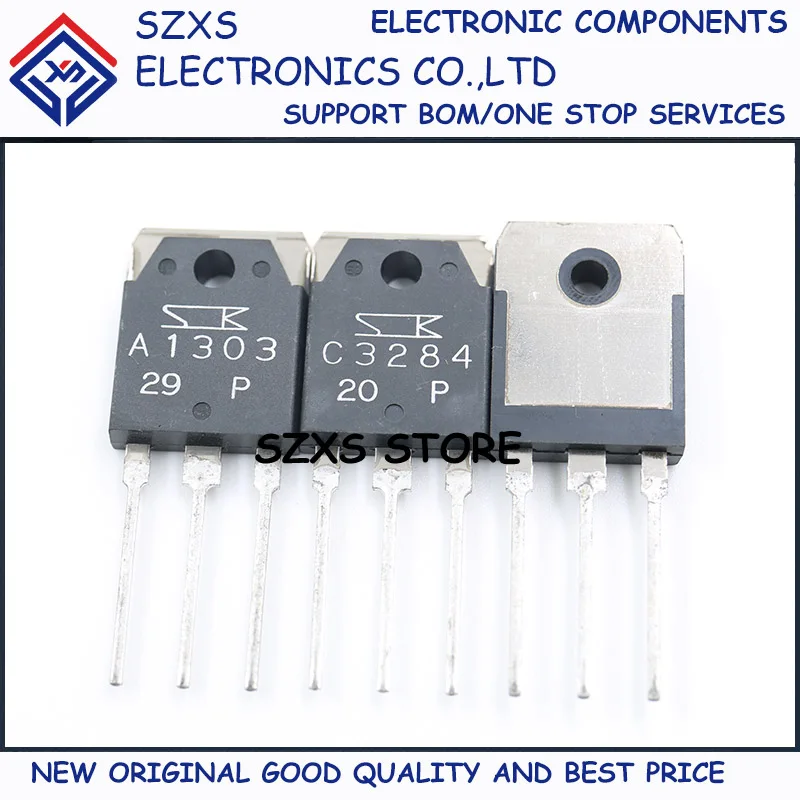 

New Original 2Pairs 2SA1303 A1303 + 2SC3284 C3284 TO-3P Audio Amplifier Transistor In Stock Electronic Components Good Quality