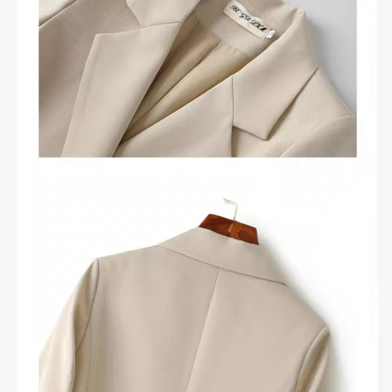 Giacca da abito Beige per donna 2023 primavera nuova giacca da donna di Design di fascia alta moda Casual coreana per donna Blazer donna