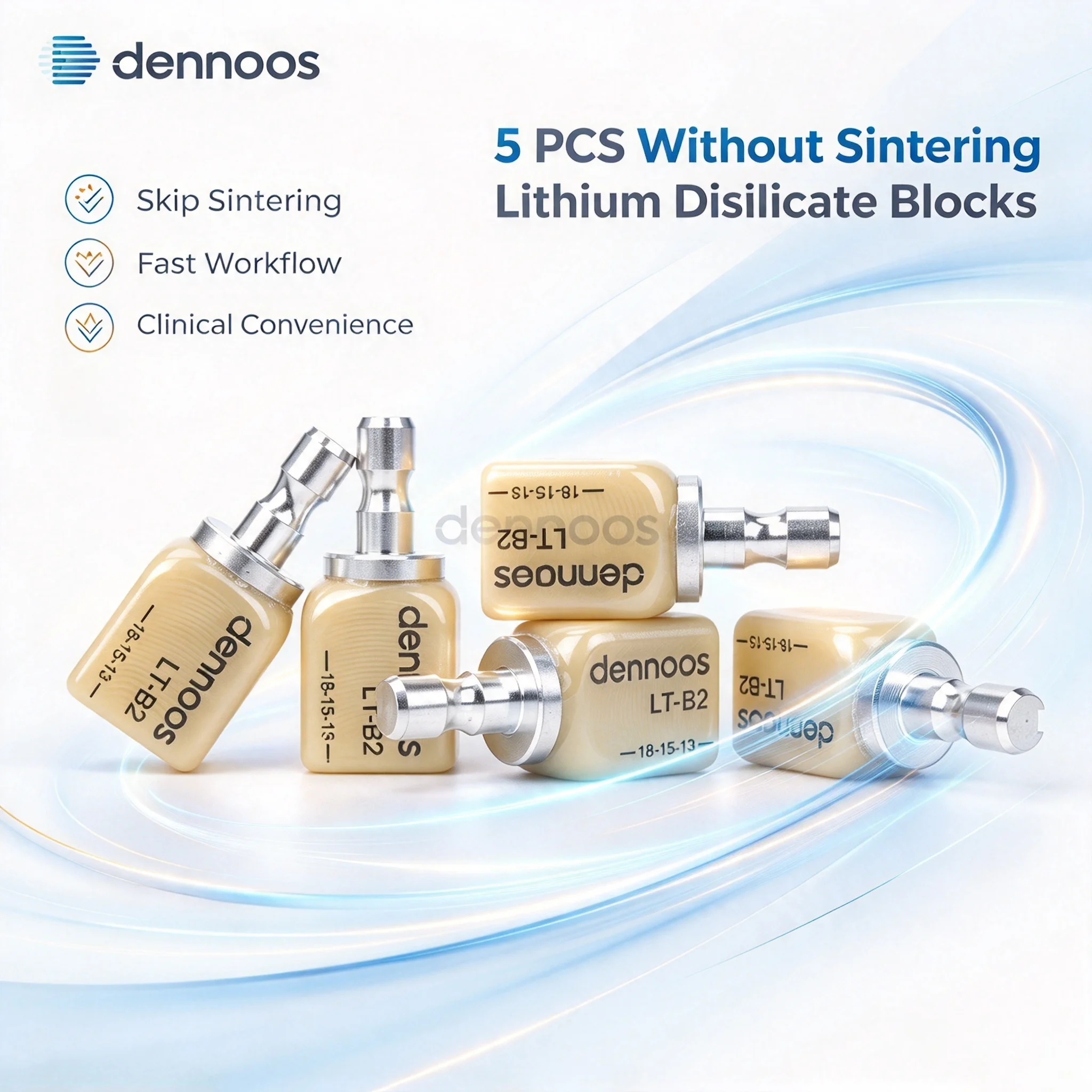 LODDEN Dental Lab Without Sintering Lithium Disilicate C14 Glass Ceramic Blocks HT/LT for CAD CAM Sirona Cerec Veneer Materials