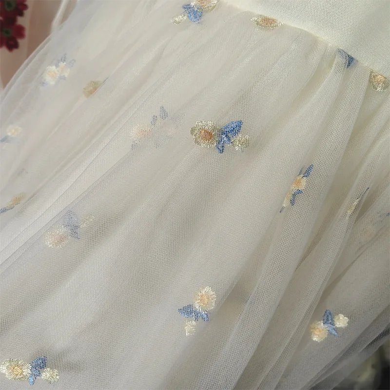 Girls Dress Summer Dress 2025 New Children's Foreign Style Gauze Skirt Super Fairy Baby Summer Floral Skirt