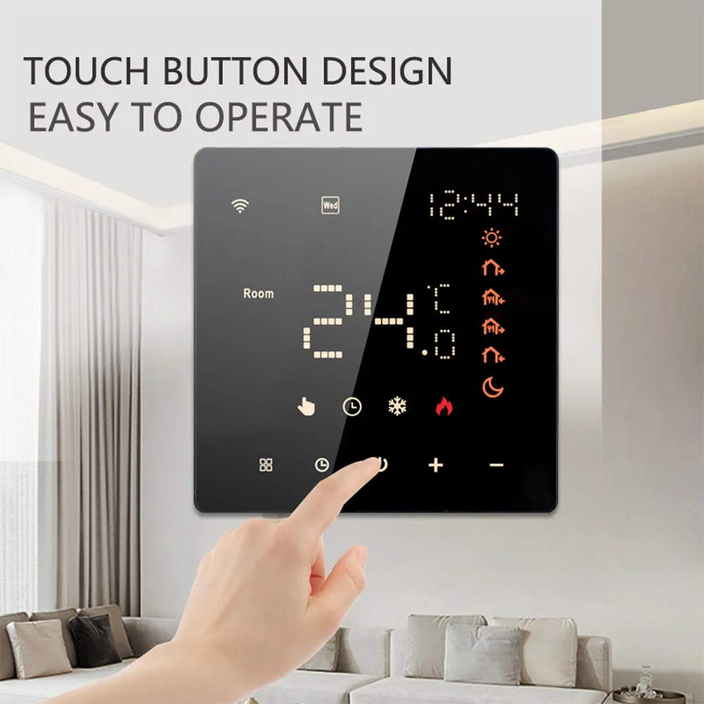 MAXKOSKO-termostato inteligente Tuya Wifi para caldera de Gas y película de calefacción eléctrica, controlador de temperatura, SmartThings, Alexa, Google Hom