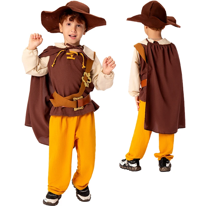 

Enfant Hood Explorer Carnival Halloween Dress Up Enfants Medieval Adventurer Costume New Arrival 2026
