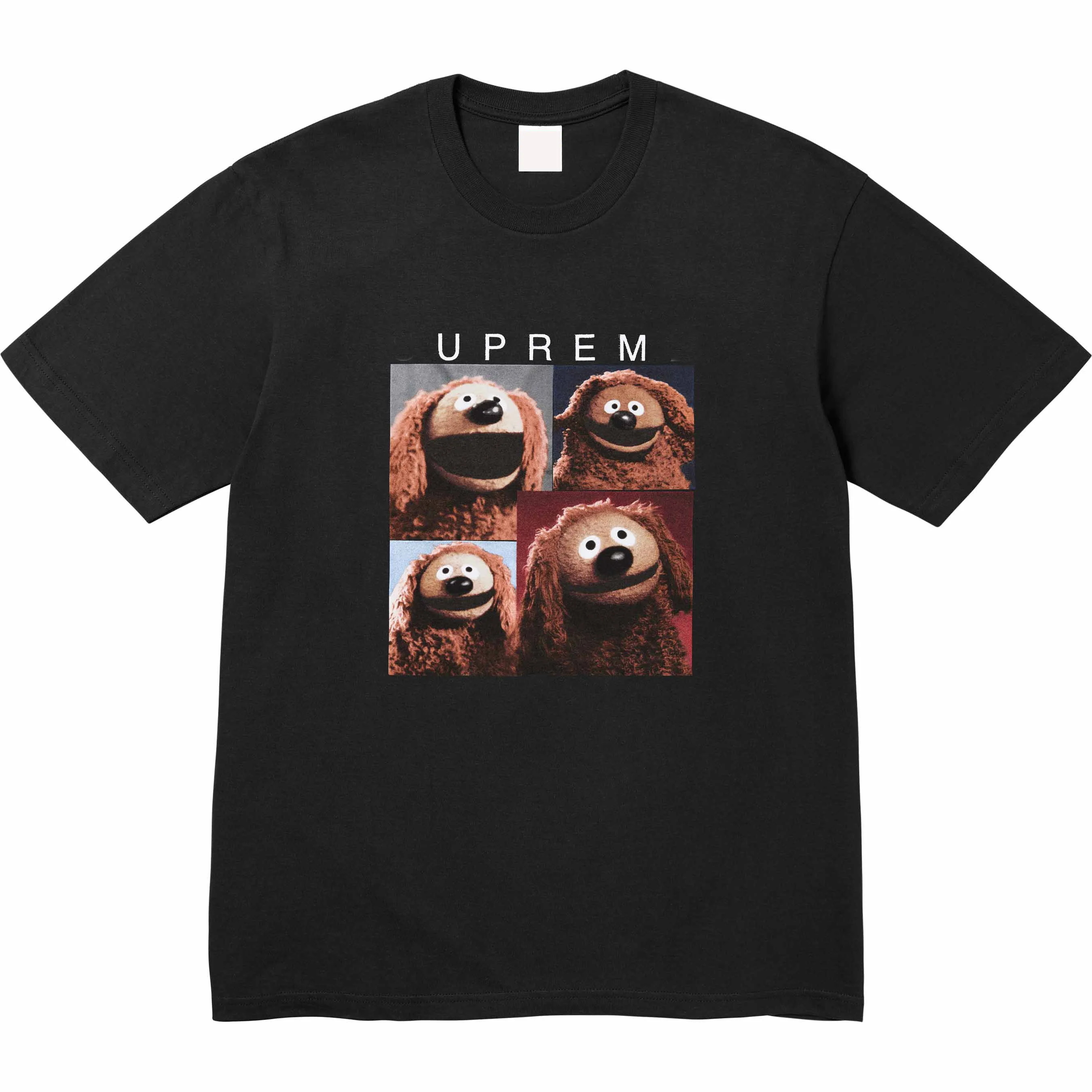 24SS ROWLF TEE Muppet Big Movie Pianist Doll Pattern Short Sleeve T-shirt Pure Cotton Base Top Quality Luxury Brand