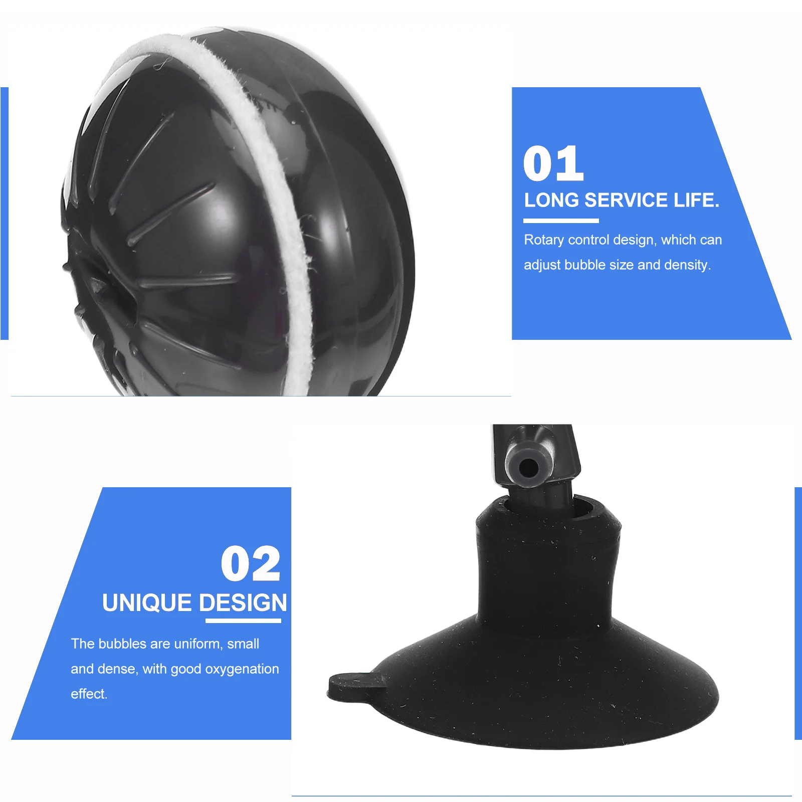 1 قطعة حجر الهواء Nanobubble لحوض السمك الأكسجين الناشر الفوار قابل للتعديل فقاعة الكثافة خزان الأسماك مضخة هواء ملحق مستقر #6