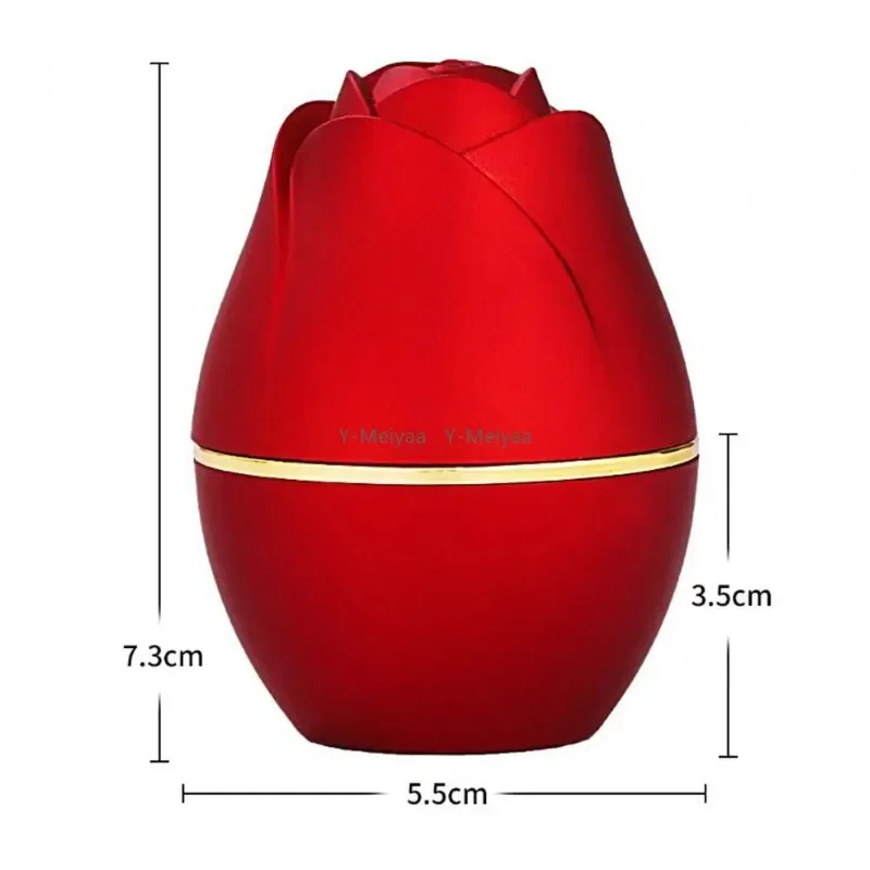 LED Rose Shape Ringen Box met Licht Sieraden Box Rose Sieraden Ring Case voor Huwelijk Huwelijksceremonie Voorstel Valentijnsdag