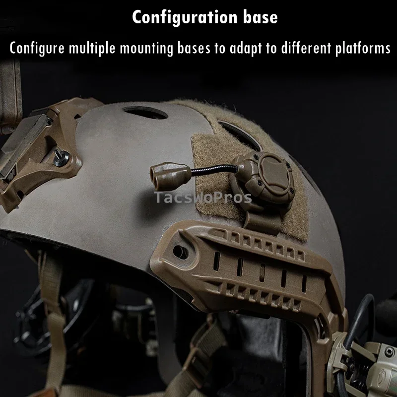 Multifunctional Personal Lighting System Tactical Combat Green Red IR LED Flashlight Energy Saving Hunting Helmet Lamp