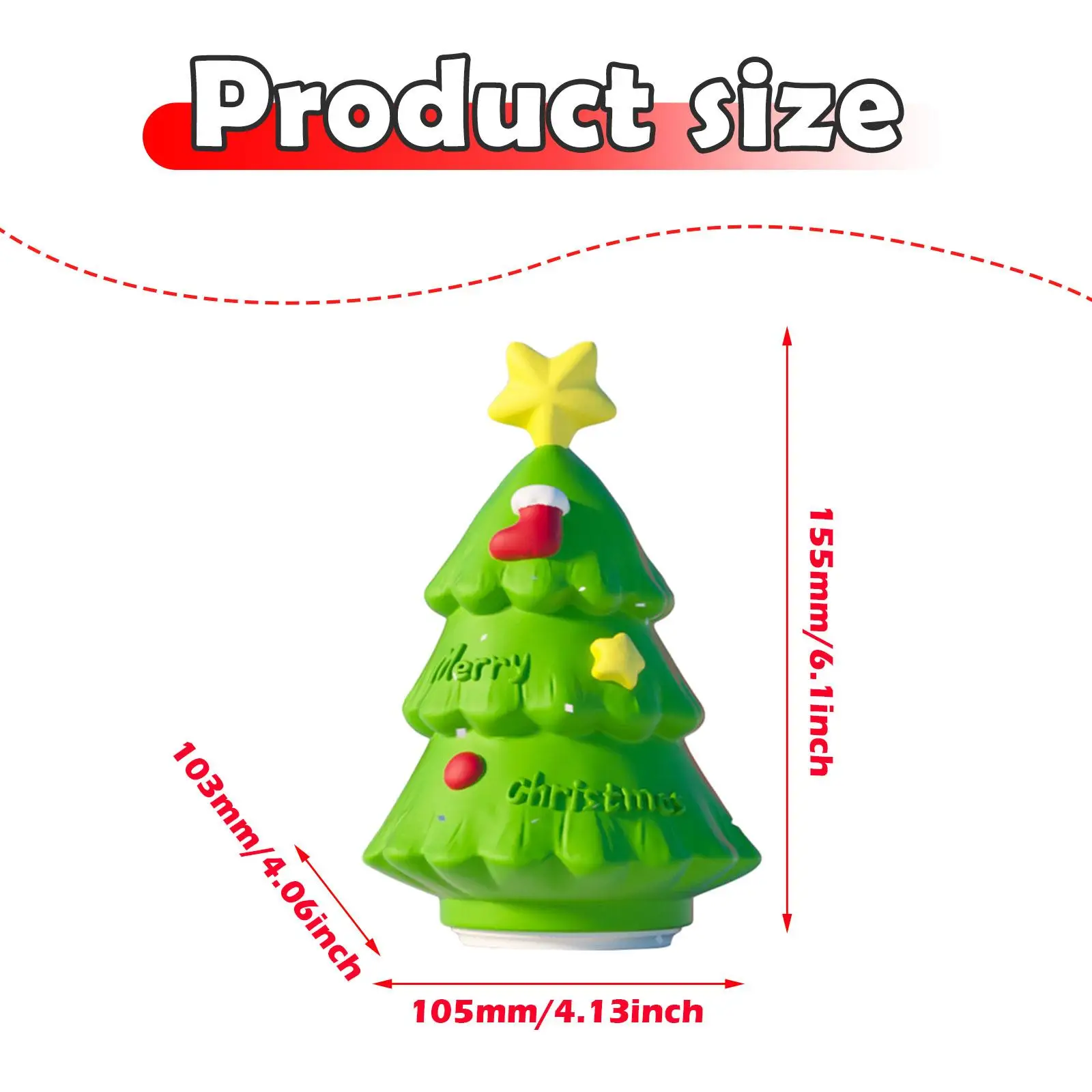 Christmas Tree Night Light for Kids Table Lamp Nursery Light Touch Lamp for