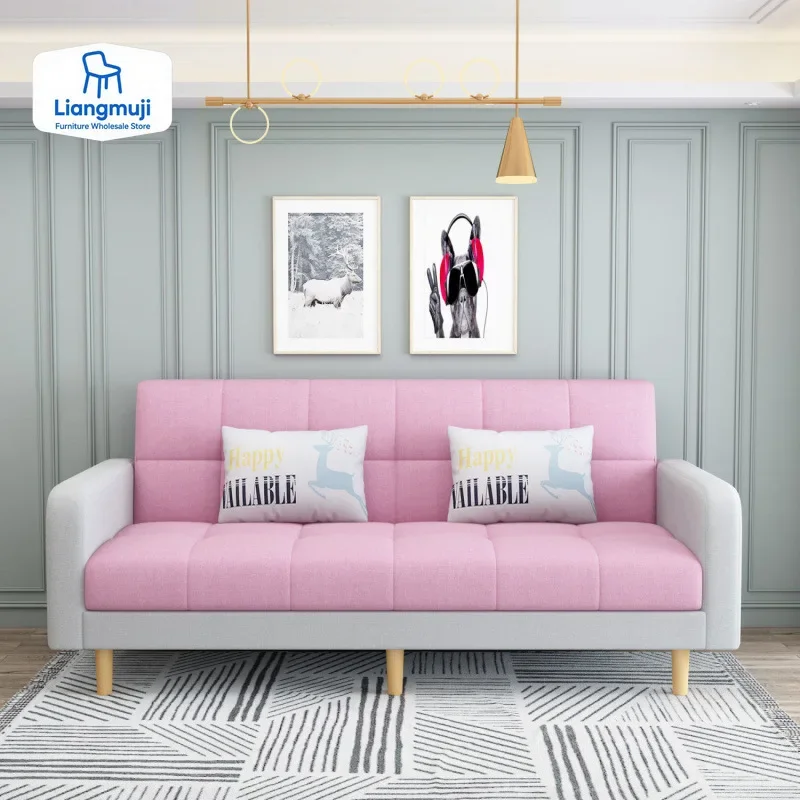 

Multi functional foldable sofa bed,minimalist dual-use, economical, small-sized rental room，apartment, fabric sofa furniture