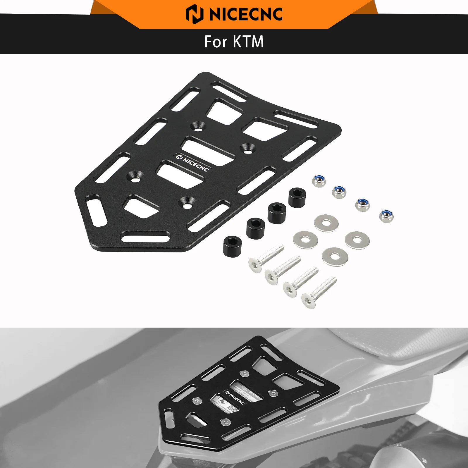 

NICECNC Motorcycle Tail Rack For KTM EXC 300 SX 125 SX-F 450 EXC-F 350 XCW 500 XCF-W 450 XC-F 250 XC EXC TPI XC-W TPI 2004-2026