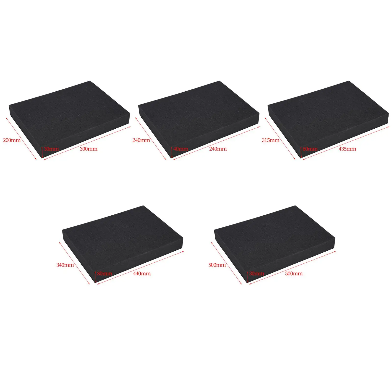 Foam Sheet for Packing, Pre-Cut Inserts for Cases, Tool Box Foam Pads