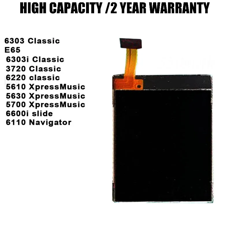 E65 ЖК-дисплей для Nokia 6303 6303i ci 3720 6220 Classic (5610 5630 5700 XpressMusic) 6600i слайд/6110 Экран навигатора