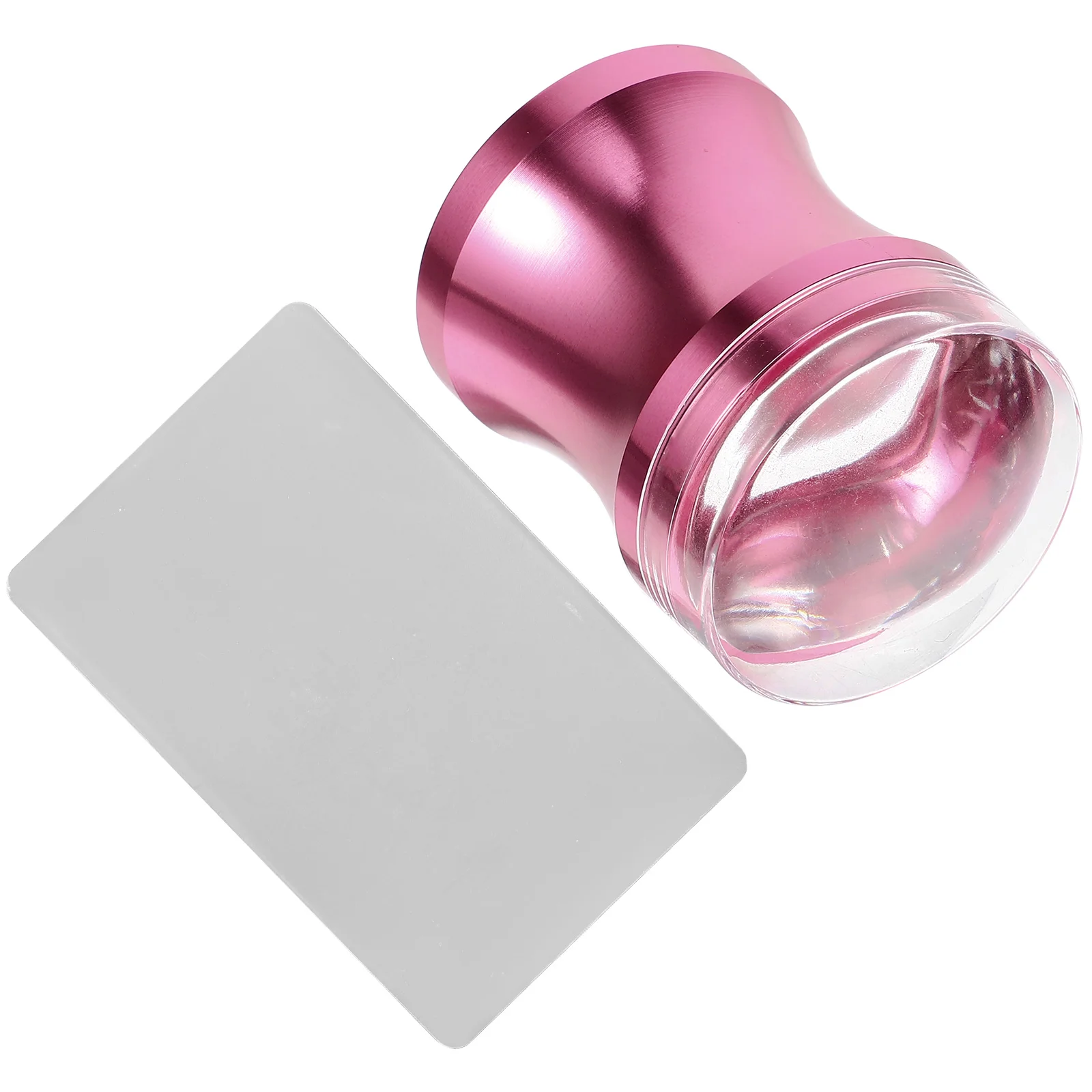 Silicone Nail Stamp Stampers Kit Tool Stamping with and Scraper Stencils for Plate Aluminum Alloy