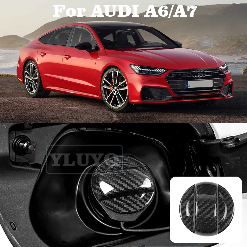 

Для Audi A6, RS6, A7, A8 настоящее жесткое углеродное волокно, внутренняя крышка топливного бака автомобиля, аксессуары, наклейки MQB EA88 2024 2025 2026