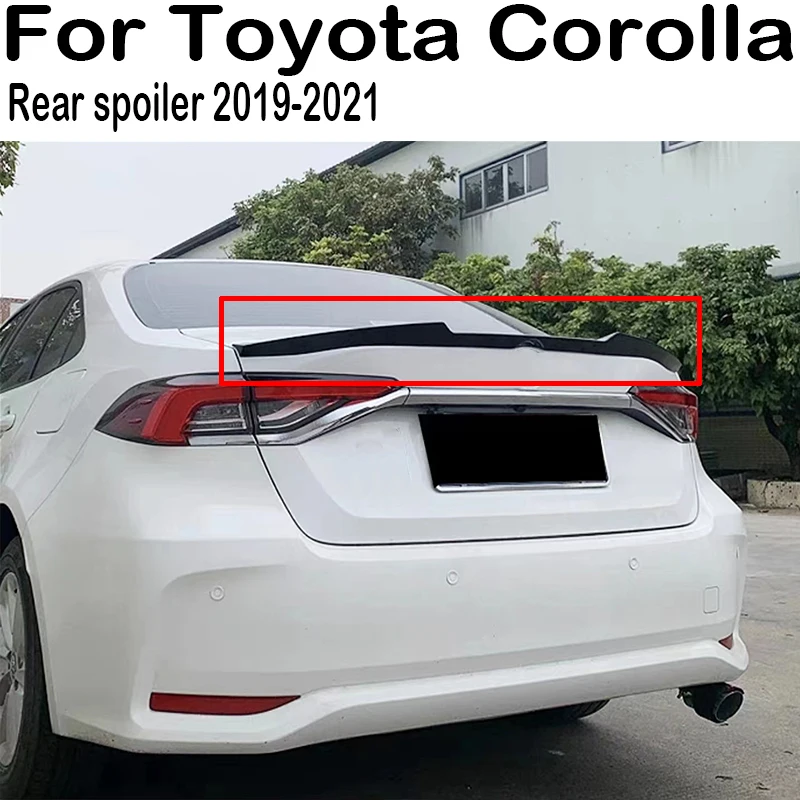 

For 2019 2020 2021 Toyota Corolla Car Rear Trunk Lid Boot Car Spoiler Wings Tuning Exterior Accessories