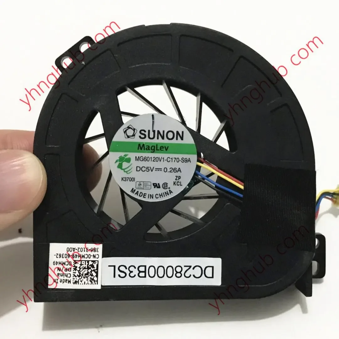 SUNON MG60120V1-C170-S9A DC 5V 0.26A 4-Wire Server Cooling Fan