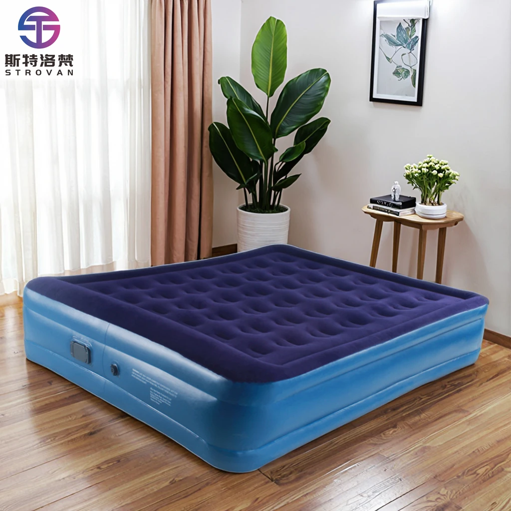 

STLF WJW Ultra-Thick Inflatable Air Mattress Foldable Modern Reinforced Ground Sleeping Pad for Bedroom Outdoor Comfortable Furn