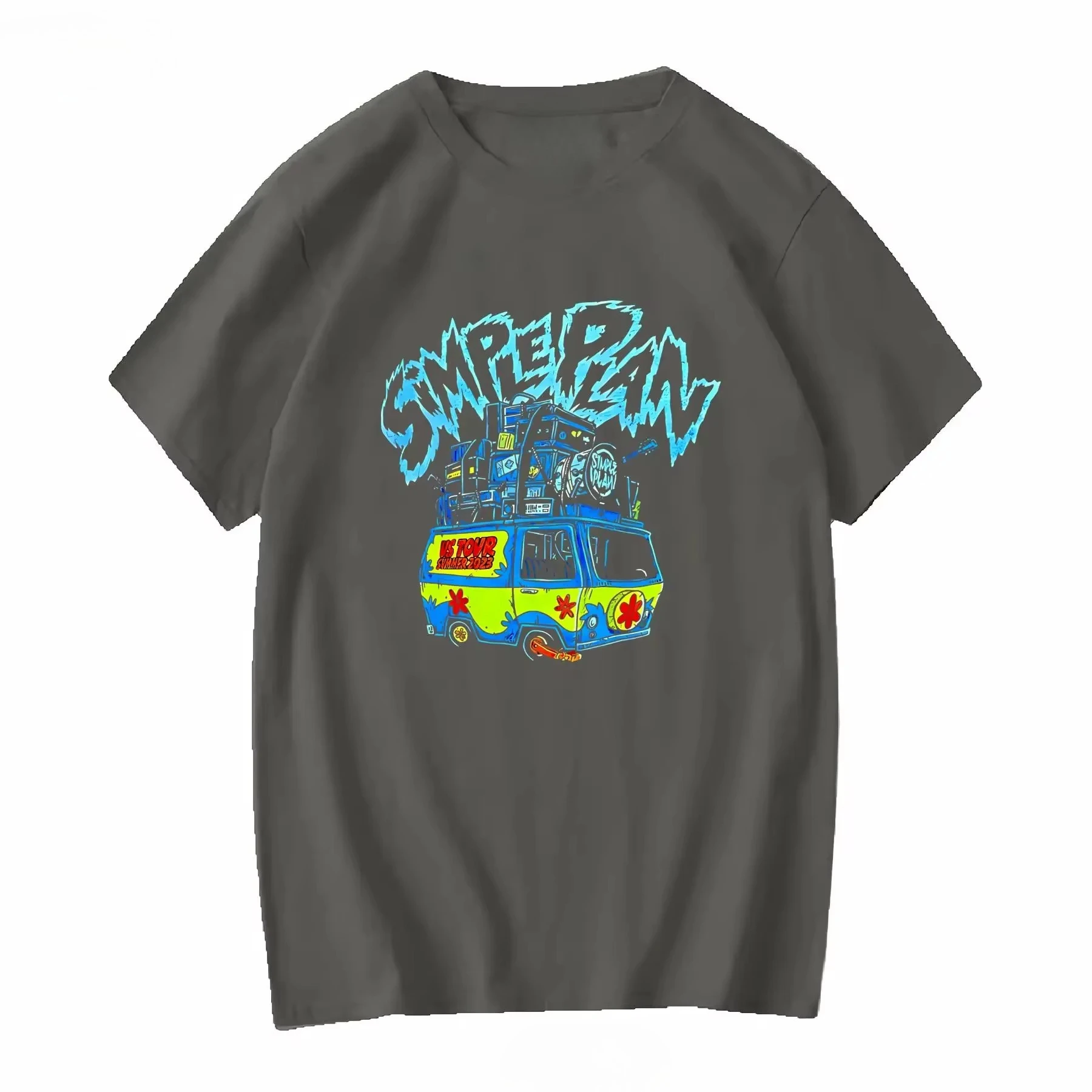 Simple plan us tour summer 2026 Black Cotton All Size T Shirt vintage  graphic Comfortable Breathable Stretched