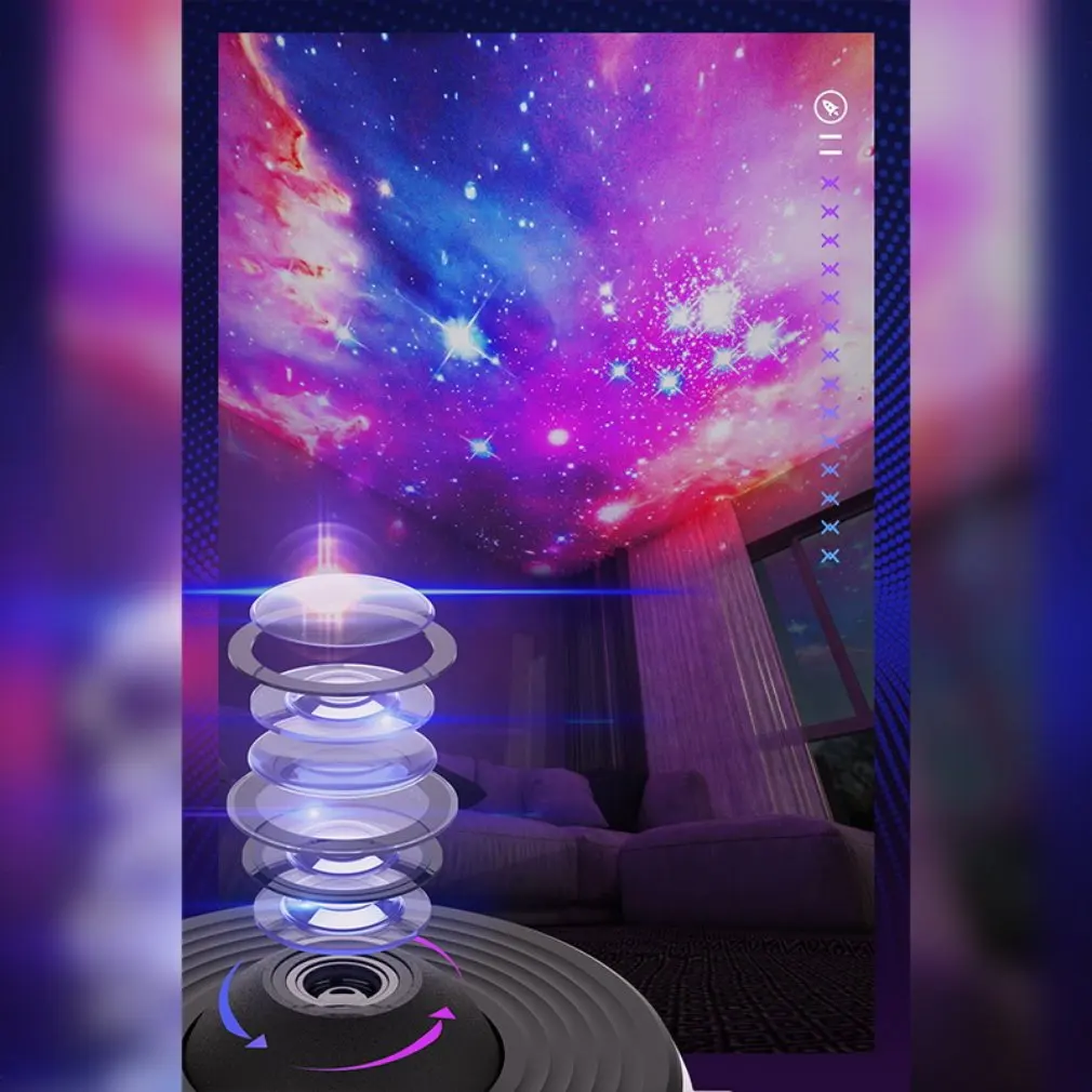 Imagem -05 - Projetor Starry Sky Night Light Projetor Galaxy Planetário para Quarto Projetor Aurora para Crianças e Adultos 13 em 1