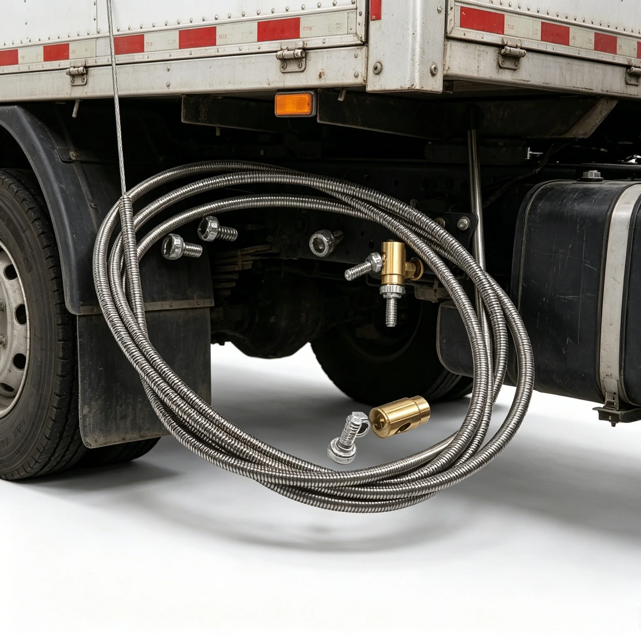 Cable de Bloqueo de Diferencial RC 1/14, Cable de Resorte de Acero Inoxidable para Camión Volquete Tamiya, para Camión Scania Man Volvo Tripper, Piezas de Bricolaje