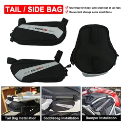 Motorcycle Bag Rear Seat Bag Luggage Rack Tailbag Side Bag For CFMOTO 800MT For BMW R1300GS R1200GS R1250GS F750GS F850GS G310GS