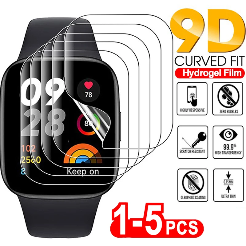 

1-5 шт. мягкая гидрогелевая защитная пленка для Redmi Watch 2 3 Active Screen Protector для Xiaomi Mi Watch Lite 2019 Color Watch Poco