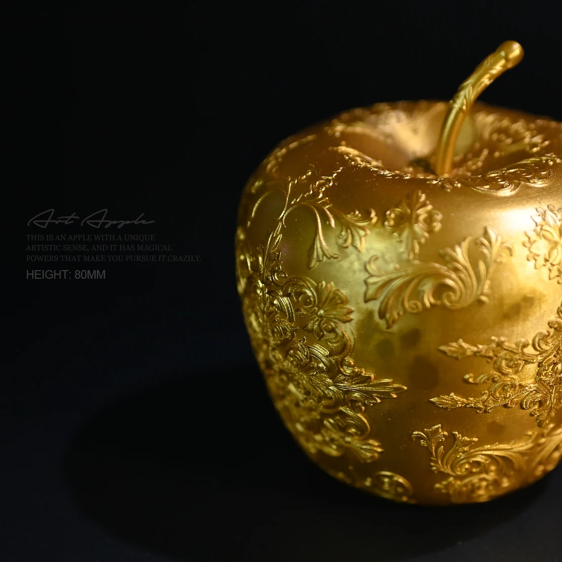 80MM Art resin Apple Creative Home Furnishings Tabletop Ornaments LTCP-023