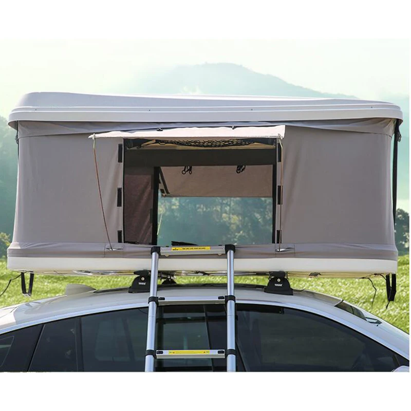 Outdoor Camping  hard shell roof top tent hard shell 2 person car roof tent , car roof top tent for sale