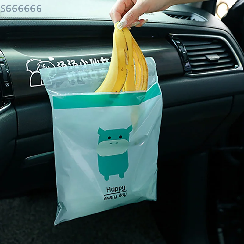 

15/30PCS Portable Universal Auto Door Seat Household Thickened Desktop Trash Can Cartoon Capybara Car Disposable Garbage Bag