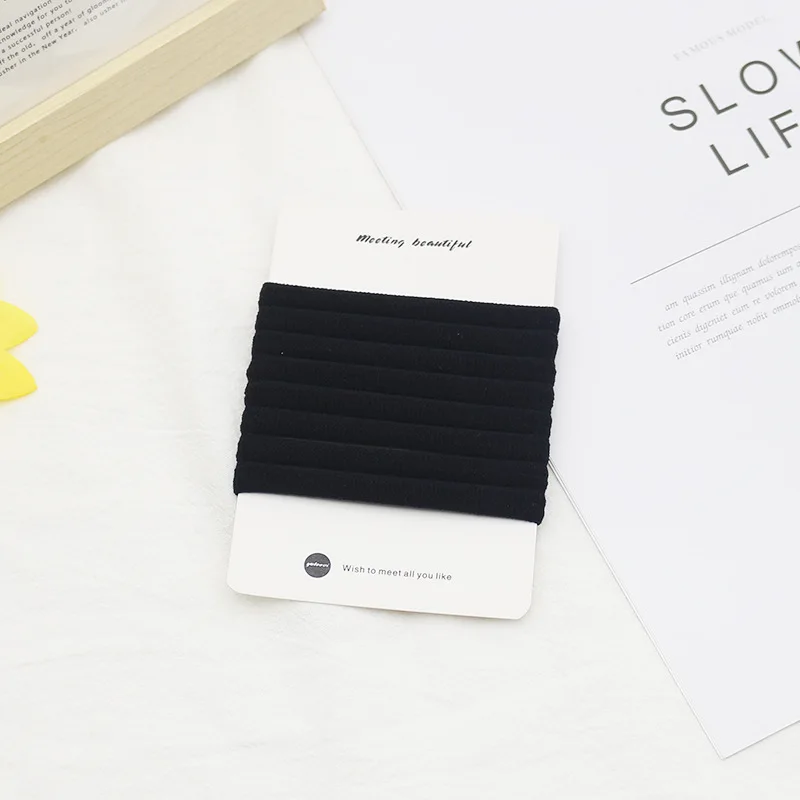 アスレチックヘアバンド 8個入り プレミアムナイロンシュシュ 跡がつかないヘアゴム 太い髪用 ヨガ ランニング ヘアアクセサリー 女の子用