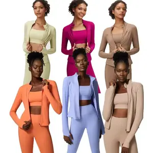 Conjunto De Yoga 3 Piezas Mujer AliExpress