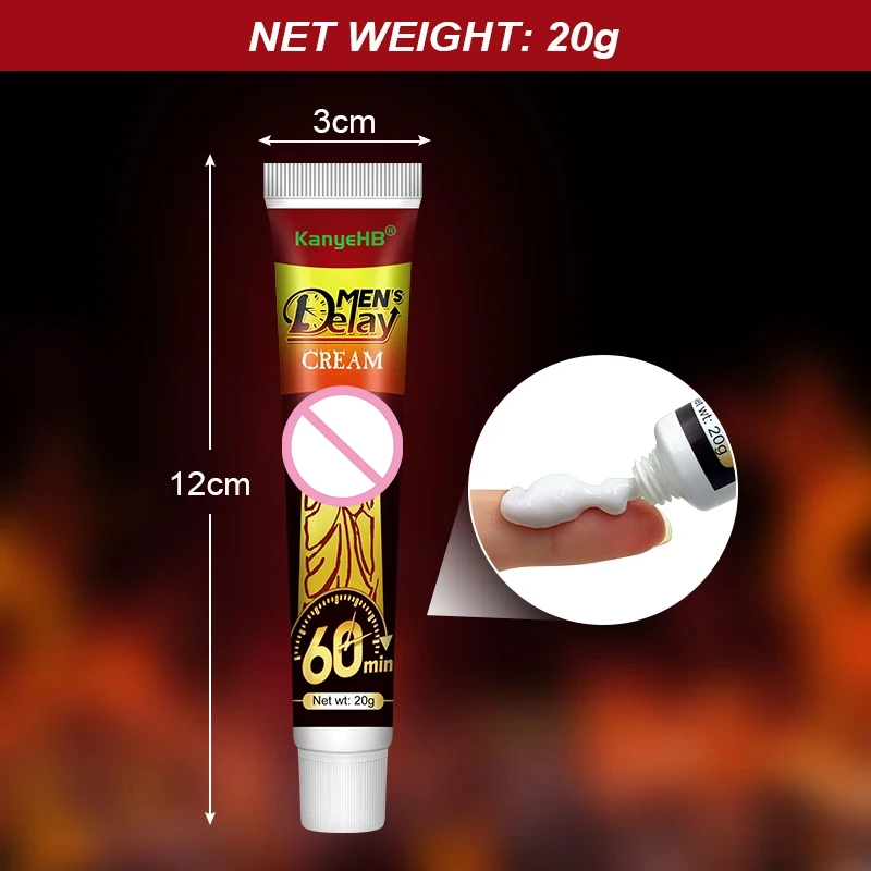 1Pcs Sex Delay Cream For Man Anti Premature Ejaculation Prolong 60 Minutes Sex Penis Enlargment Reduce Sensitivity Ointment G045