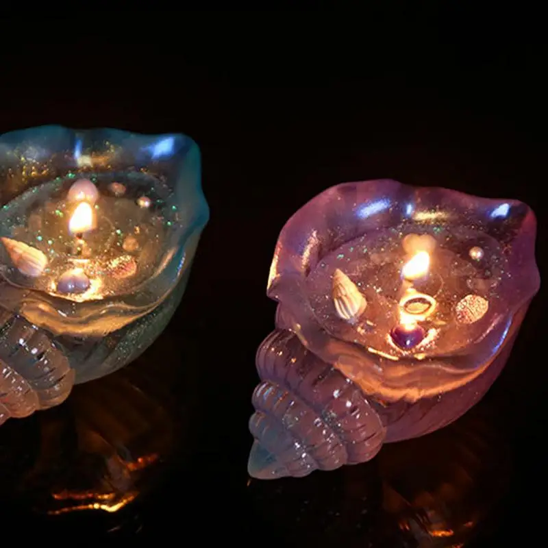 Vela de concha hecha a mano, velas creativas de cera de soja Natural, velas largas para el hogar con para decoración de habitación