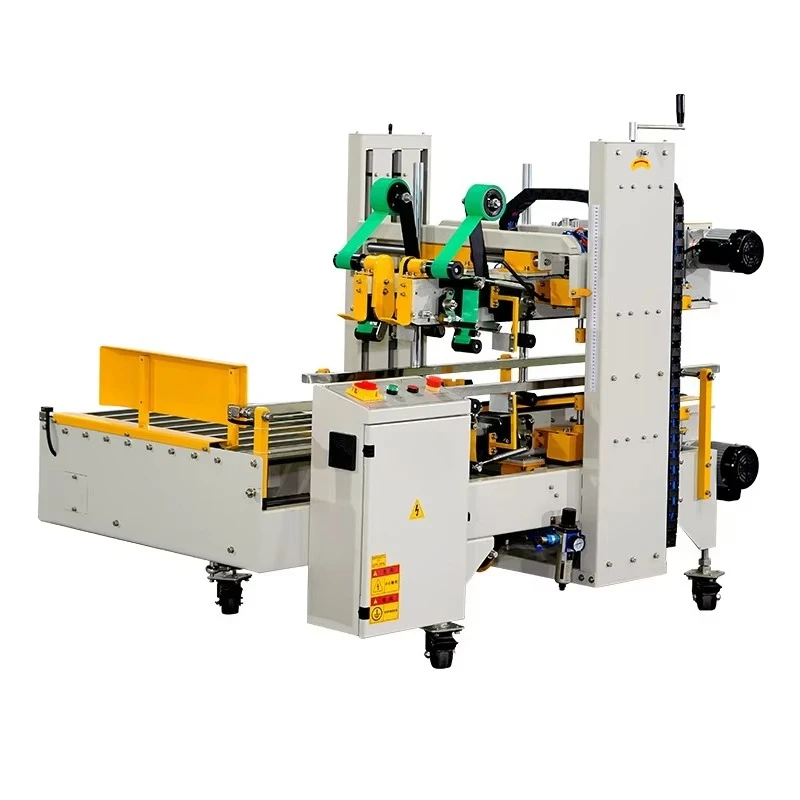 Semi-Auto Corner Edge Sealer H Type Top Bottom Drive Fast Taping 400ctn/H Custom
