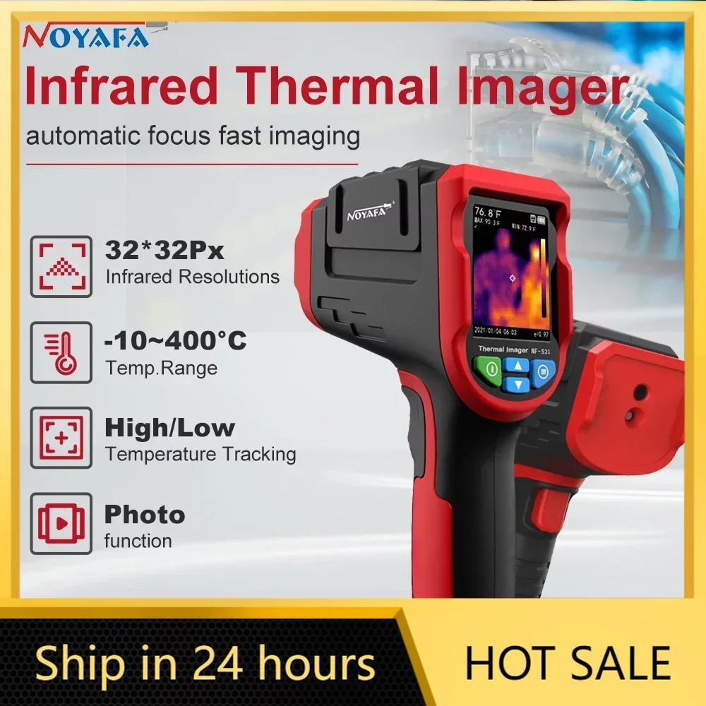 

Noyafa NF-521 Инфракрасный Тепловизор-20 ~ 400 ° C, тепловая камера, профессиональный промышленный тепловизор, детектор нагрева пола